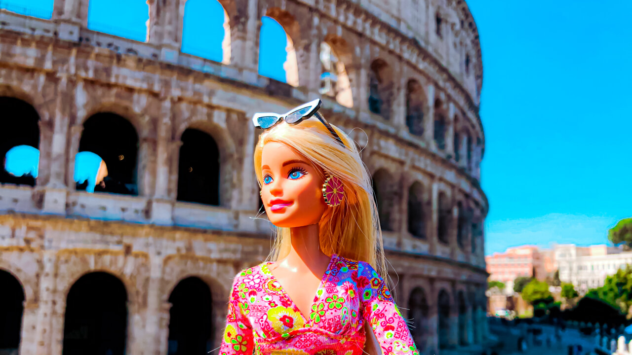 Barbie in town a Roma