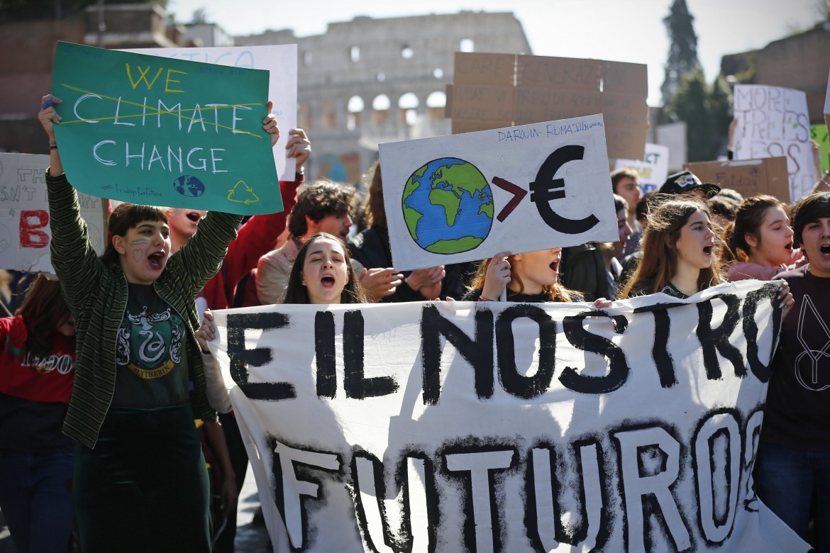 Manifestazione per il clima a Roma