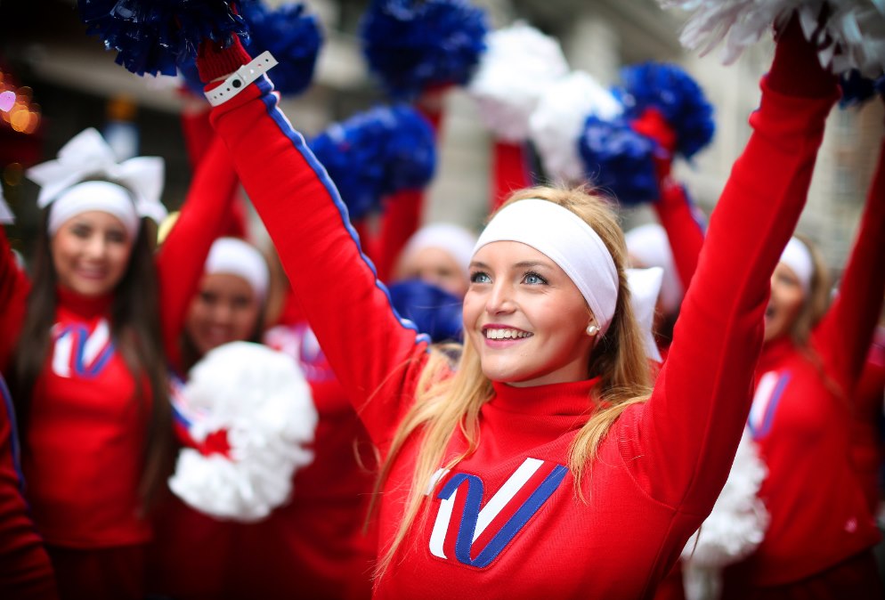 Cheerleader alla Rome Parade