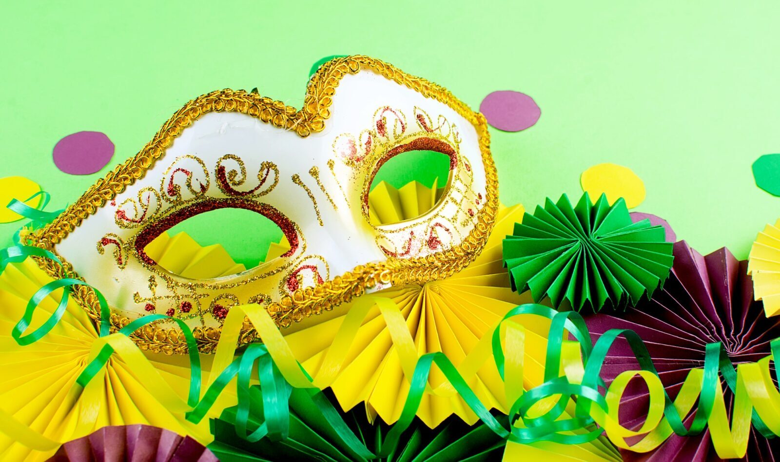 colorful background of mardi gras or carnival