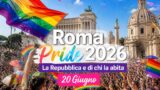 Roma Pride 2026, “La Repubblica è di chi la abita”: corteo il 20 giugno con Gualtieri, Schlein, Conte, Levante e Michielin