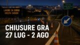 Chiusure sul Grande Raccordo Anulare di Roma: il programma della settimana 27 luglio – 2 agosto 2026