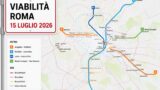 Viabilità e trasporti a Roma oggi, 15 luglio 2026: chiusure e aggiornamenti