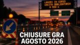 Chiusure sul Grande Raccordo Anulare di Roma ad agosto 2026: il programma dei cantieri