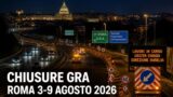 Chiusure sul Grande Raccordo Anulare di Roma: il programma della settimana dal 3 al 9 agosto 2026