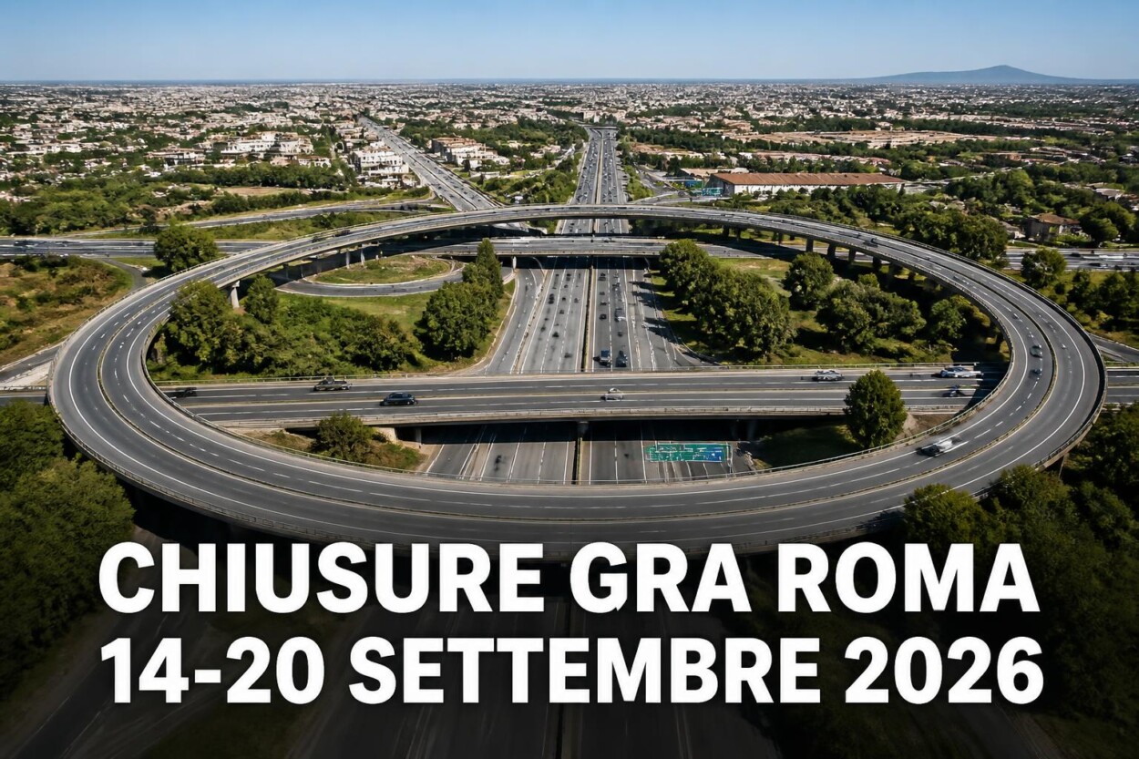 Chiusure sul Grande Raccordo Anulare di Roma: il programma della settimana 14-20 settembre 2026
