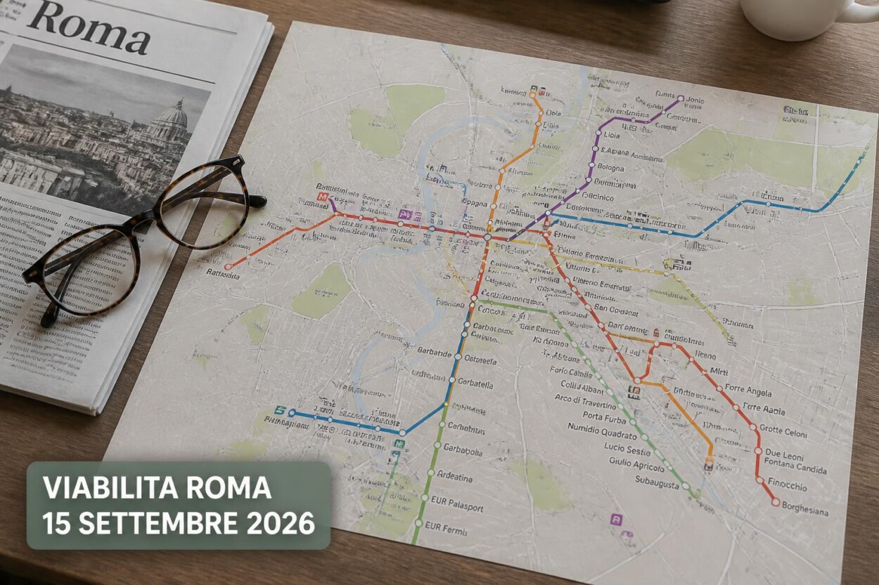 Viabilità e trasporti a Roma oggi, 15 settembre 2026: chiusure e aggiornamenti